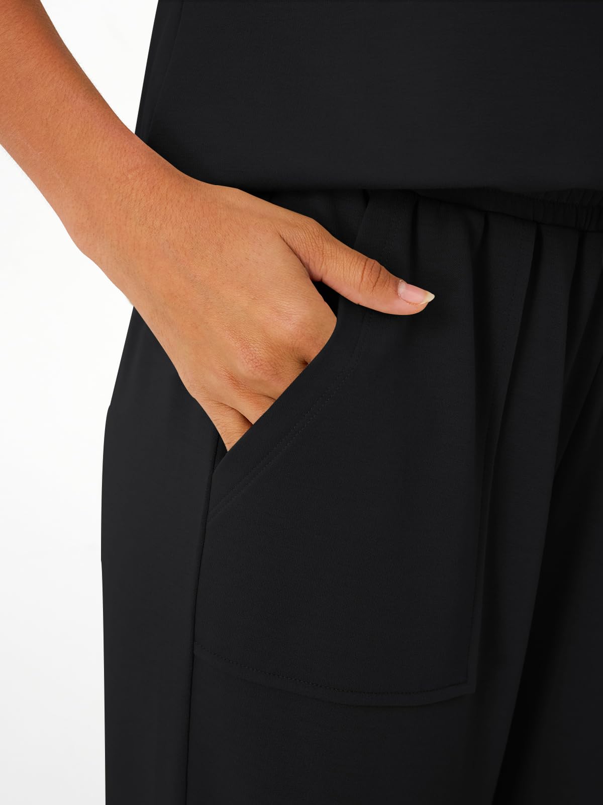 AUTOMET Women's 2 Piece Lounge Set Casual Cap Sleeve Top Wide Leg Pants Summer Vacation Outfits