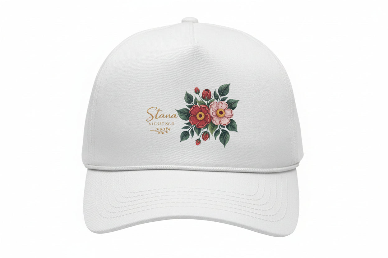 Stana Bloom Flowers-Panel Rope Heritage Fit Cap