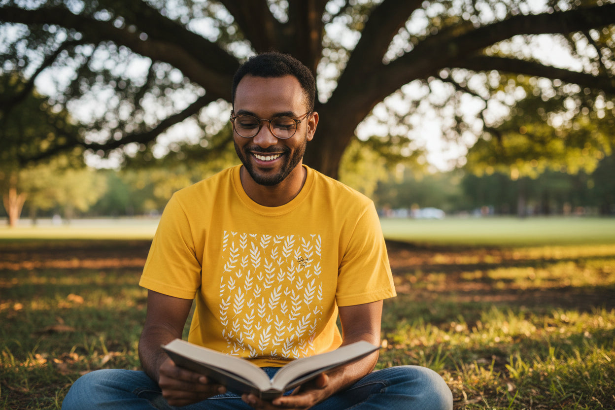 White Leaves Tee-Gildan-Adult Softstyle 4.5 oz. T-Shirt