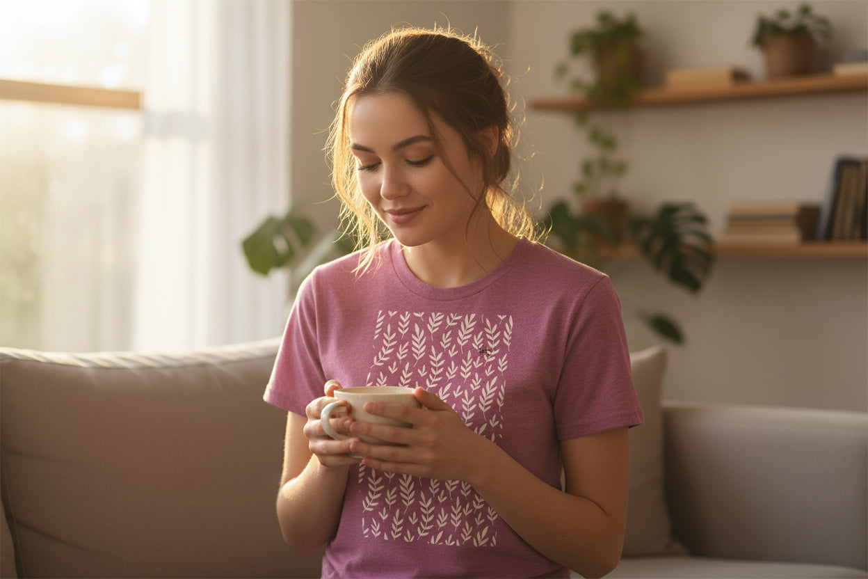 White Leaves Tee-Gildan-Adult Softstyle 4.5 oz. T-Shirt